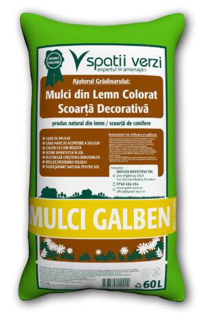 Mulci galben  60L/ 1palet(48buc) - imagine 3