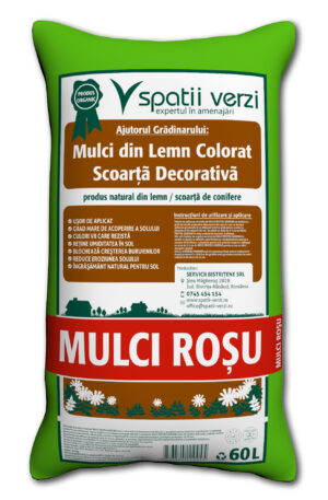 Mulci colorat rosu 60L/ 1palet(48buc) - imagine 4
