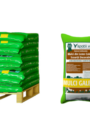 Mulci galben 60L/ jumatate palet(24 buc) - imagine 4