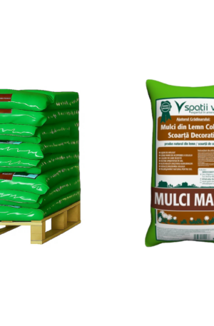 Mulci maro din lemn 60l/ jumatate palet(24buc) - imagine 4