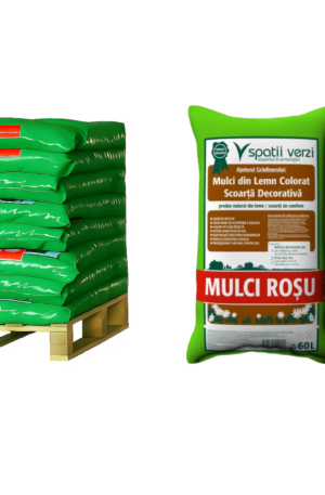 Mulci colorat rosu 60L/ jumatate palet (24buc) - imagine 4